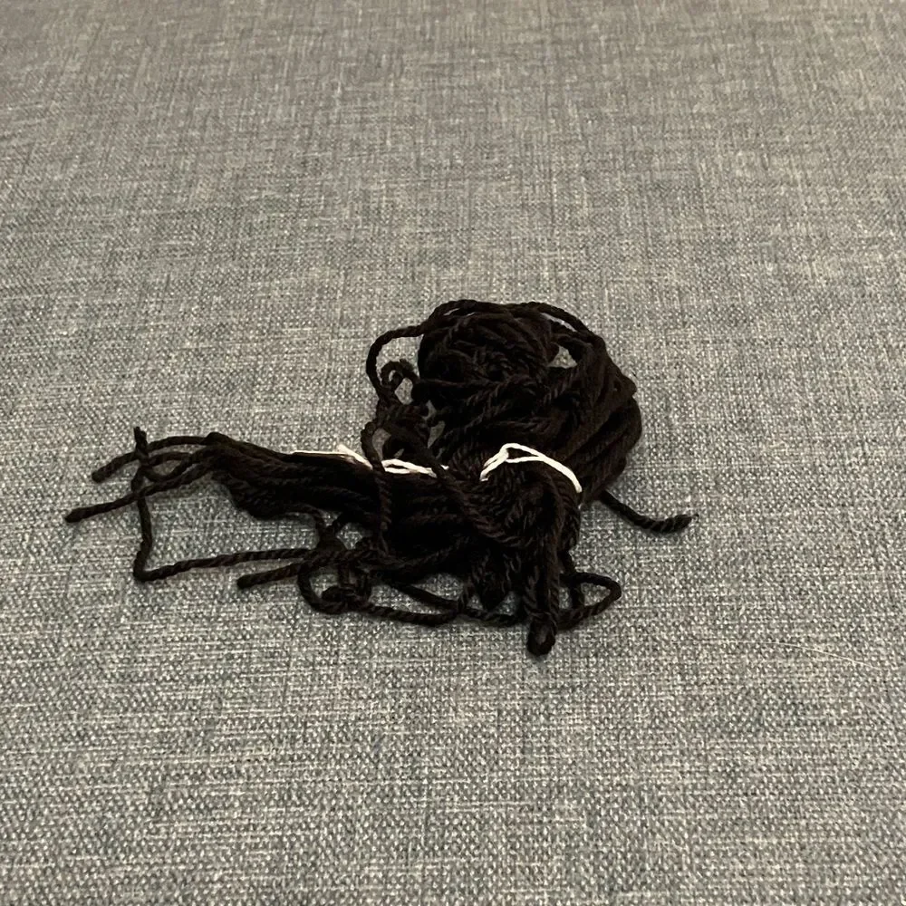 Black Needlepoint Thread Yarn